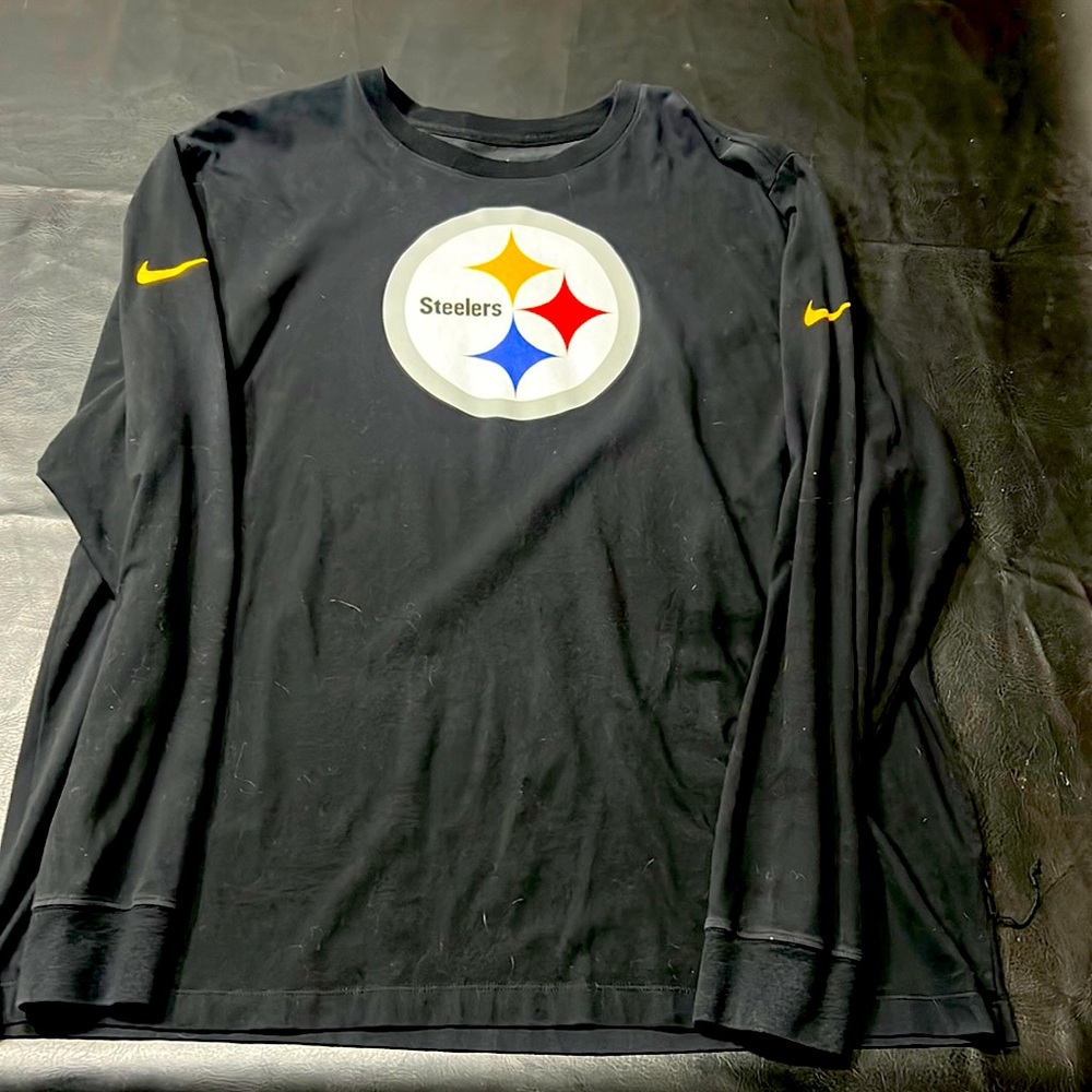 Men’s Nike Steelers Logo T Shirt Long Sleeve